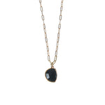 Gliederkette mit Onyx Anhänger