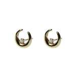 Crescent Moon Studs