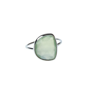 Green Pearl Ring Silver Edition